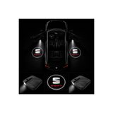 Oto Çizgi Seat Kapı Altı Logo Projektör Led Işığı 2'li Set Pilli Kablosuz Kapı Karşılama Lambası