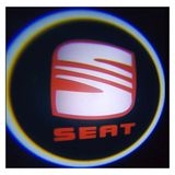 Oto Çizgi Seat Pilli Kapı Altı LED Hayalet Logo Mesafe Sensörlü 2 Adet