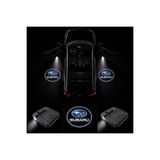 Oto Çizgi Subaru Kapı Altı Logo Projektör Led Işığı 2'li Set Pilli Kablosuz Kapı Karşılama Lambası