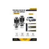 Oto Çizgi Toyota Corolla E100 1992-1997 H4 LED Far Ampulü Beyaz Işık Canbus Mini Lensli 2'li Set