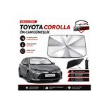 Oto Çizgi Toyota Corolla Tip Ön Cam Güneşliği Katlanabilir UV Korumalı Araç Cam Güneşlik