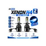 Oto Çizgi Xenon H4 Buz Mavi LED Far Ampulü 12V - 2 Adet Yüksek Aydınlatma Kolay Montaj