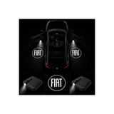 Oto Çizgi Yeni Fiat Kapı Altı Logo Projektör Led Işığı 2'li Set Pilli Kablosuz Kapı Karşılama Lambası
