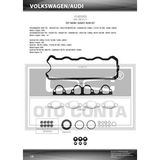 Oto Conta 41405203 41405203 Motor Takım Conta Üst Golf Iıı Passat Vento / 80 1.9 Tdı Keçelı Silindir Kapak Co