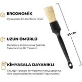 Oto Detay Temizlik Fırçası – Araba Klima Temizleme Fırçası, Araç Iç Temizlik Fırçası, Yumuşak Doğal Kıl, Çizmez Detailing Brush, Havalandırma & Konsol Temizleme Fırçası