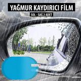 Oto Dış Ayna Yağmur Kaydırıcı - Su Tutmaz Film - Tüm Araçlara Uyumlu Yan Dikiz Aynası Buğu Önleyici