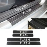 Oto Flash Karbon Kapı Eşiği Koruma Sticker Yapıştırma (4adet)