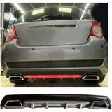 OTO H.İ.T. CHEVROLET AVEO UYUMLU BODY KİT DİFÜZÖR 2 ÇIKIŞ KARE GRİ MODEL 3