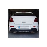Oto H.i.t. Chevrolet Cruze Hatchback Uyumlu Body Kit Difüzör 2 Çıkış Gri Kare