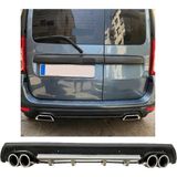 Oto h.i.t. Dacia Logan Statıon Uyumlu Body Kit Difüzör 4 Çıkış Yuvarlak Gri Model 3