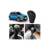 Oto H.i.t. Dacia Sandero Stepway 2012-2020 Manuel Vites Uyumlu Vites Kılıfı Mat Siyah