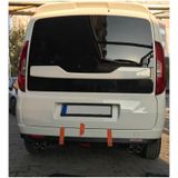 Oto H.i.t. Fiat Doblo D4 Uyumlu Body Kit Difüzör 4 Çıkış Siyah Yuvarlak