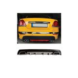 OTO H.İ.T. FİAT LİNEA UYUMLU BODY KİT DİFÜZÖR 2 ÇIKIŞ KARE GRİ MODEL 3
