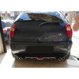 Oto H.i.t. Fiat Palio İlk Kasa Uyumlu Body Kit Difüzör 4 Çıkış Gri Yuvarlak Uyumlu