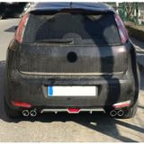Oto H.i.t. Fiat Punto Makyajlı Uyumlu Body Kit Difüzör 4 Çıkış Gri Yuvarlak