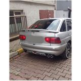 Oto H.i.t. Ford Escort Uyumlu Body Kit Difüzör 4 Çıkış Gri Yuvarlak