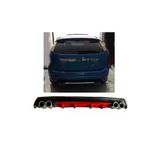 Oto h.i.t. Ford Focus 2.5 Hatcback Uyumlu Body Kit Difüzör 4 Çıkış Yuvarlak Kırmızı