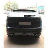 Oto H.i.t. Ford Focus 2,5 Hatchback Uyumlu Body Kit Difüzör 4 Çıkış Gri Yuvarlak