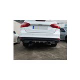 Oto H.i.t. Ford Focus 3 Uyumlu Body Kit Difüzör 2 Çıkış Gri Kare