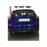 Oto H.i.t. Ford Focus 4 Hatchback Uyumlu Body Kit Difüzör 4 Çıkış Siyah Yuvarlak