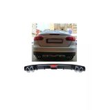 Oto H.i.t. Ford Focus 4 Uyumlu Body Kit Difüzör 4 Çıkış Siyah Yuvarlak