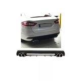 Oto h.i.t. Ford Mondeo Uyumlu Body Kit Difüzör 4 Çıkış Yuvarlak Gri Model 3