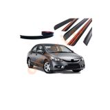 Oto H.i.t. Honda Civic Fd6 Uyumlu Bagaj Üstü Spoiler Mat Siyah