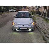 Oto H.i.t. Honda Civic Vtec Uyumlu Ön Lip Tampon Eki Body Kit Yumuşak Mat Siyah Kırılmaz