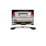 Oto H.i.t. Hyundai Accent Admire Uyumlu Body Kit Difüzör 4 Çıkış Gri Yuvarlak