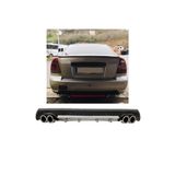 Oto h.i.t. Hyundai Accent Admire Uyumlu Body Kit Difüzör 4 Çıkış Yuvarlak Gri Model 3