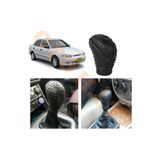 Oto H.i.t. Hyundai Accent Yumurta Kasa Manuel Vites Uyumlu Vites Kılıfı Mat Siyah