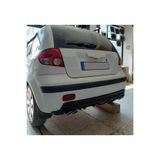 Oto H.i.t. Hyundai Getz Uyumlu Body Kit Difüzör 4 Çıkış Yuvarlak Siyah Model 2