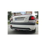 Oto H.i.t. Kia Rio Sedan Uyumlu Body Kit Difüzör 4 Çıkış Yuvarlak Gri Model 1