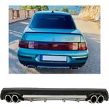 Oto h.i.t. Lada Vega Uyumlu Body Kit Difüzör 4 Çıkış Yuvarlak Gri Model 3