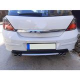 Oto h.i.t. Opel Astra H Uyumlu Body Kit Difüzör 4 Çıkış Yuvarlak Gri Model 3