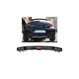 Oto H.i.t. Opel Astra J Uyumlu Body Kit Difüzör 4 Çıkış Siyah Yuvarlak