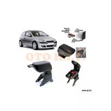 Oto h.i.t. Opel Corsa C Uyumlu Kol Dayama ve Kolçak Sürgülü Bardaklıklı Ayarlanabilir Siyah Deri