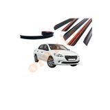 Oto H.i.t. Peugeot 301 Uyumlu Bagaj Üstü Spoiler Mat Siyah