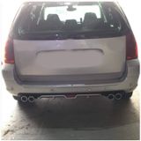 Oto H.i.t. Peugeot 307 Station Uyumlu Body Kit Difüzör 4 Çıkış Gri Yuvarlak