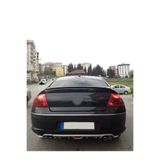 Oto H.i.t. Peugeot 407 Uyumlu Body Kit Difüzör 4 Çıkış Yuvarlak Gri Model 1