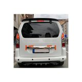 Oto H.i.t. Peugeot Partner Uyumlu Body Kit Difüzör 2 Çıkış Gri Kare
