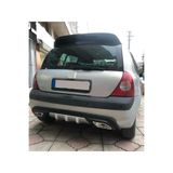 Oto H.i.t. Renault Clio 2 Uyumlu Body Kit Difüzör 2 Çıkış Gri Kare