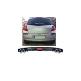 Oto H.i.t. Renault Clio 3 Uyumlu Body Kit Difüzör 4 Çıkış Siyah Yuvarlak