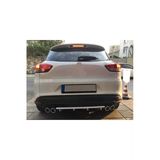 Oto h.i.t. Renault Clio 4 Station Uyumlu Body Kit Difüzör 4 Çıkış Yuvarlak Gri Model 3