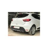 OTO H.İ.T. RENAULT CLİO 4 UYUMLU BODY KİT DİFÜZÖR 2 ÇIKIŞ KARE GRİ MODEL 3