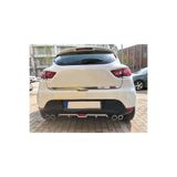 Oto H.i.t. Renault Clio 4 Uyumlu Body Kit Difüzör 4 Çıkış Gri Yuvarlak