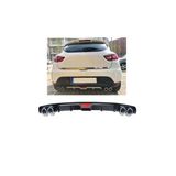 Oto H.i.t. Renault Clio 4 Uyumlu Body Kit Difüzör 4 Çıkış Siyah Yuvarlak