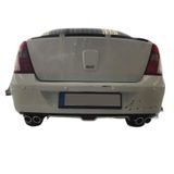 Oto H.i.t. Renault Clio Sedan Uyumlu Body Kit Difüzör 4 Çıkış Gri Yuvarlak