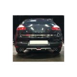 Oto H.i.t. Renault Megane 3 Uyumlu Body Kit Difüzör 4 Çıkış Gri Yuvarlak