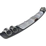 Oto H.i.t. Skoda Rapid Hatchback Uyumlu Body Kit Difüzör 4 Çıkış Gri Yuvarlak